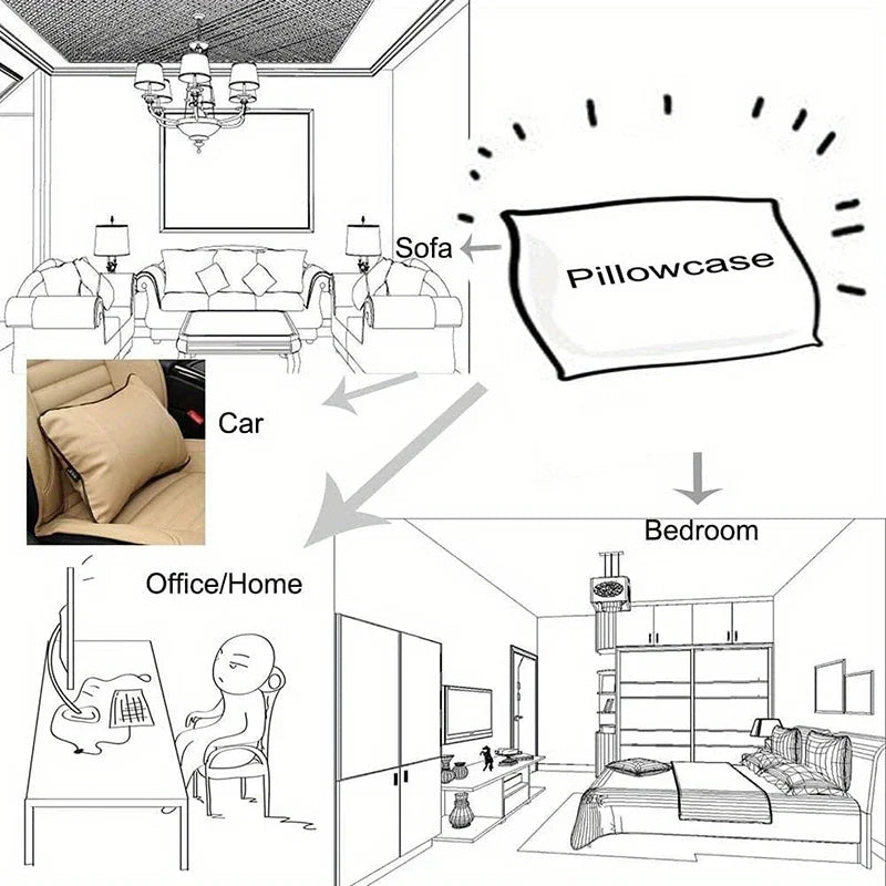 Home Sweet Home Decorative Pillow Cover – Sofa & Bedroom Cushion"